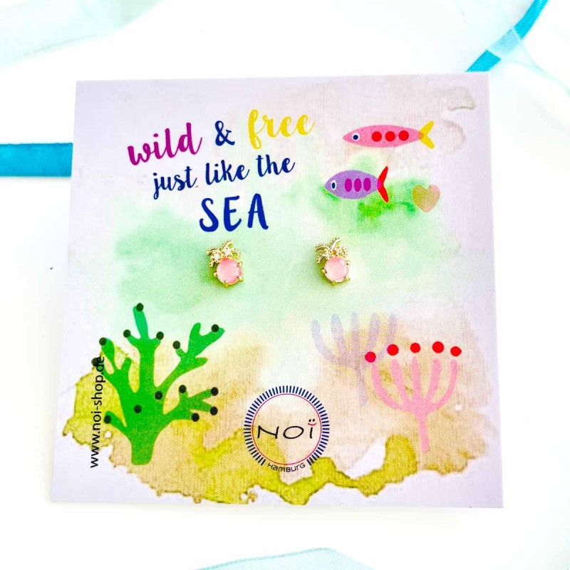 Ohrringe Ocean Octopus round