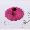 Kerzenhalter Flower Glitter ltpink