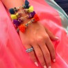 Armband HOT 2side Tassel coral SALE