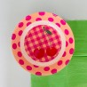 Flache Schale/ Teller Melamin Dots