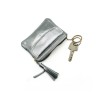 Portemonnaie Mini Zip Cardholder Metallic silver
