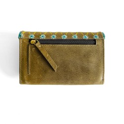 Portemonnaie Leder Buffalo Leena olive