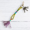 Schlüsselanhänger Multi wrap tassel yellow