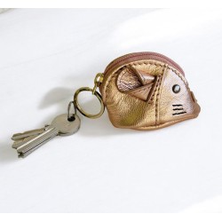 Schlüsseltäschchen Cashmouse Leder copper