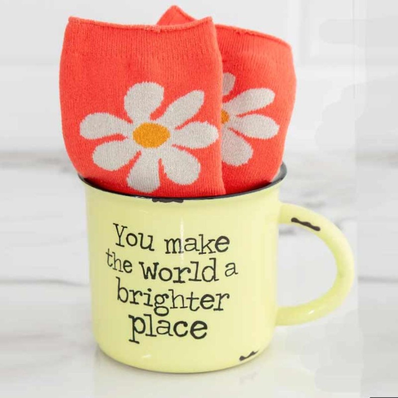 Geschenkset Tasse & Socken world brighter