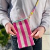Handytäschchen Stripe pink