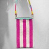 Handytäschchen Stripe pink