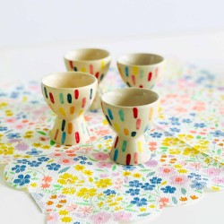 Eierbecher Keramik Dots