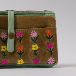 Portemonnaie Leder Patchouli HK olive