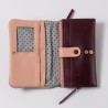 Portemonnaie Leder Patchouli Leena plum