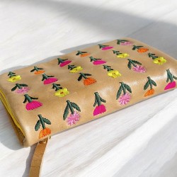Portemonnaie Leder Patchouli Leena sand