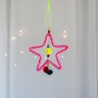 Dekoration Funkel pink Stern Ornament