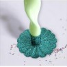 Kerzenhalter Flower Glitter smaragd