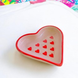 Keramikschale organic heart L Hearts
