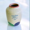 Vase Keramik L oval Blubb