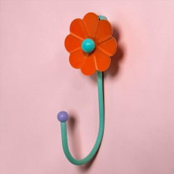 Wandhaken Flower orange