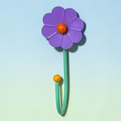 Wandhaken Flower viola