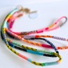 Schlüsselband/ Lanyard Multi wrap 23 blue black