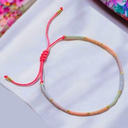 Armband fine bead rose