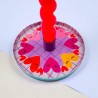 Kerzenhalter Print Hearts