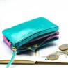 Portemonnaie Mini 3er Leder metallic multi