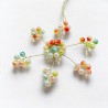 Dekoration Funkel Ultrafine ornament starflower pastel