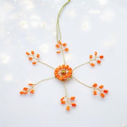 Dekoration Funkel Ultrafine Starflower neonorange