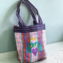 Shopper S recycled plastic Loveheart lila