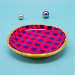 Dekoschale S Smiley Fuschia