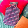 Wärmflasche Velvet Check viola