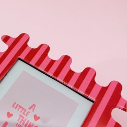 Bilderrahmen Waves XS Stripes Red & Pink