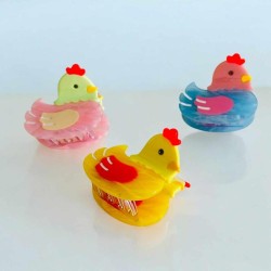 Haarclip/Haarklammer Chicken Blue