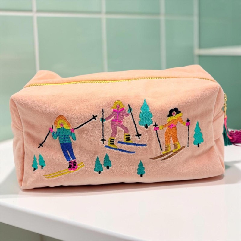 Kosmetiktasche SKI XXL apricot
