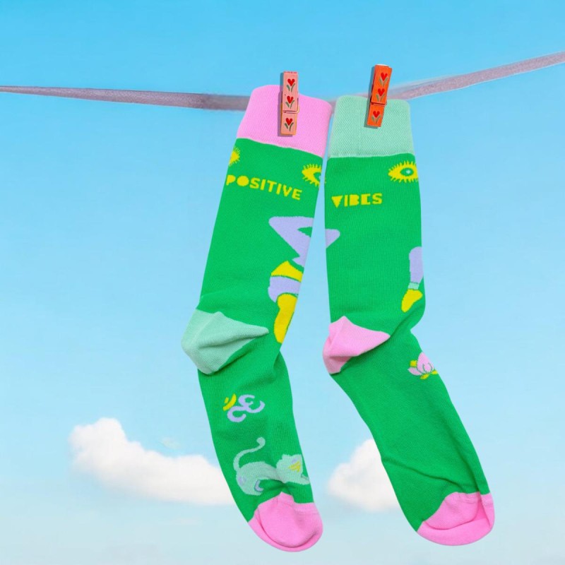 Socken Positive Vibes