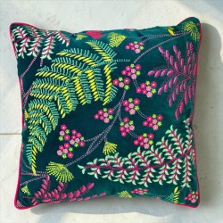 Kissenhülle Ferns teal 5050