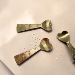 Löffel Mini Brass Heart