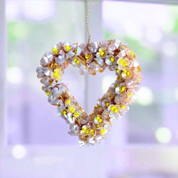 Dekoration FUNKEL Heart S Flower mint