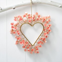 Dekoration FUNKEL Heart Flower rose