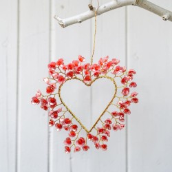 Dekoration FUNKEL Heart Flower viola