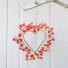 Dekoration FUNKEL Heart Flower viola