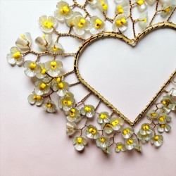 Dekoration FUNKEL Heart Flower mint