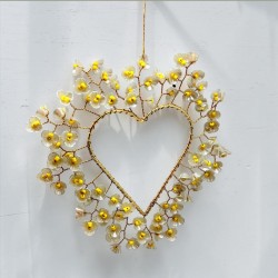 Dekoration FUNKEL Heart Flower mint