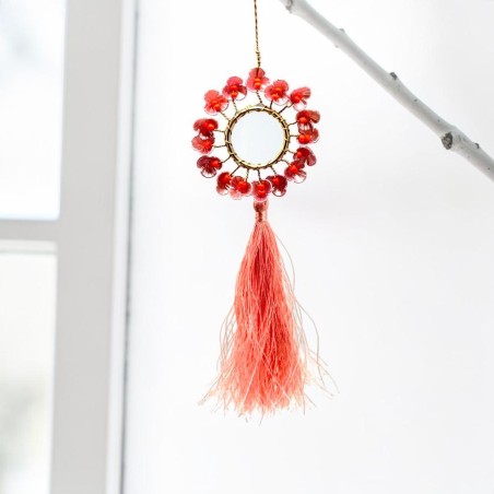 Dekoration FUNKEL Tassel Circle Flower rose