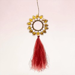 Dekoration FUNKEL Tassel Circle Flower rose