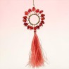 Dekoration FUNKEL Tassel Circle Flower viola