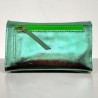 Portemonnaie Leder metallic Leena mint