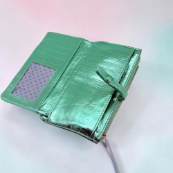 Portemonnaie Leder Metallic HK mint