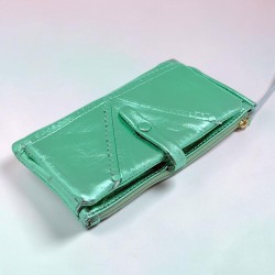 Portemonnaie Leder Metallic HK mint