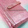 Portemonnaie Leder Metallic HK rose
