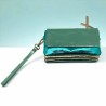 Tasche Leder wrist Tasche/ Smartwallet metallic mint